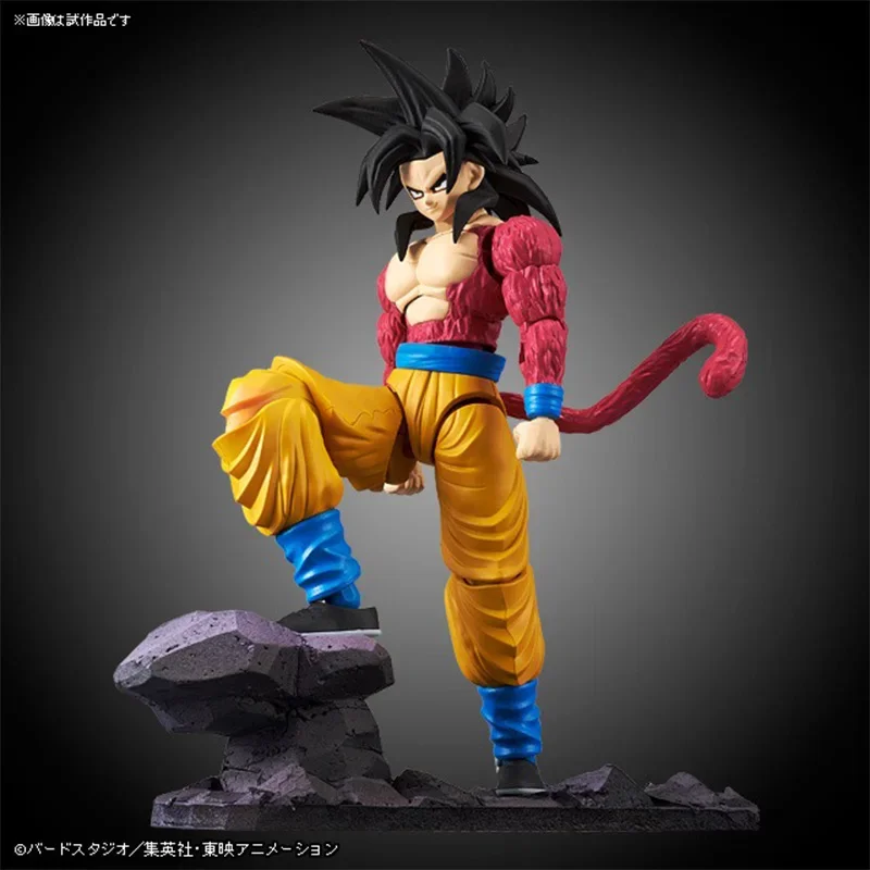 Em estoque bandai figura ascensão padrão dragon ball super saiyan 4 filho gokou vegeta montagem dos desenhos animados anime figura de ação modelo brinquedo