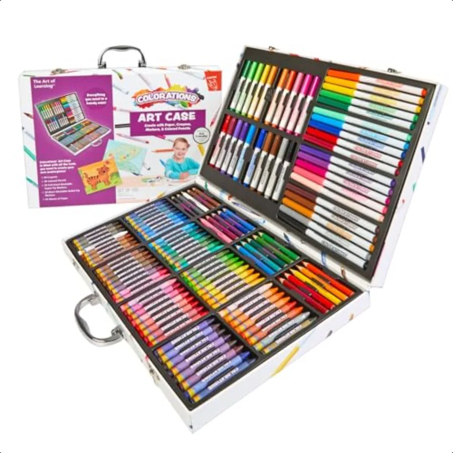 colorazioni-custodia-per-artista-creativo-150-pezzi-pennarelli-pastelli-matite-colorate-set-artistico-in-carta-per-kit-da-colorare-lavabile