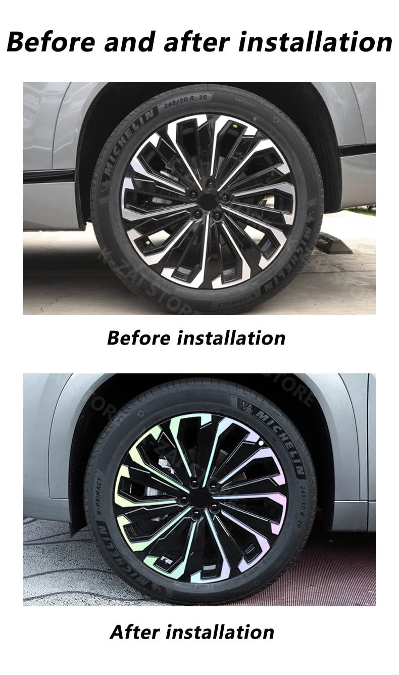 Car exterior decoration accessories, wheels, DIY sequins, scratches, covering patches For Chery Jaecoo J8 2024