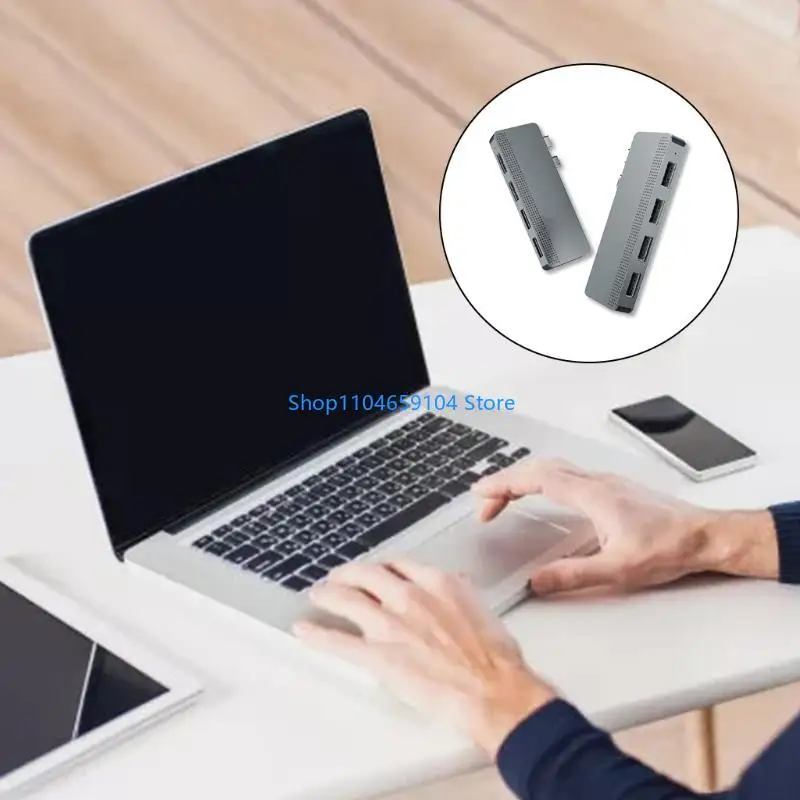 

Usb3.0 Hub 5 Гбит/с Двойная док-станция типа C HDD для Macbooks 13 дюймов 15 дюймов Air 2018 2019