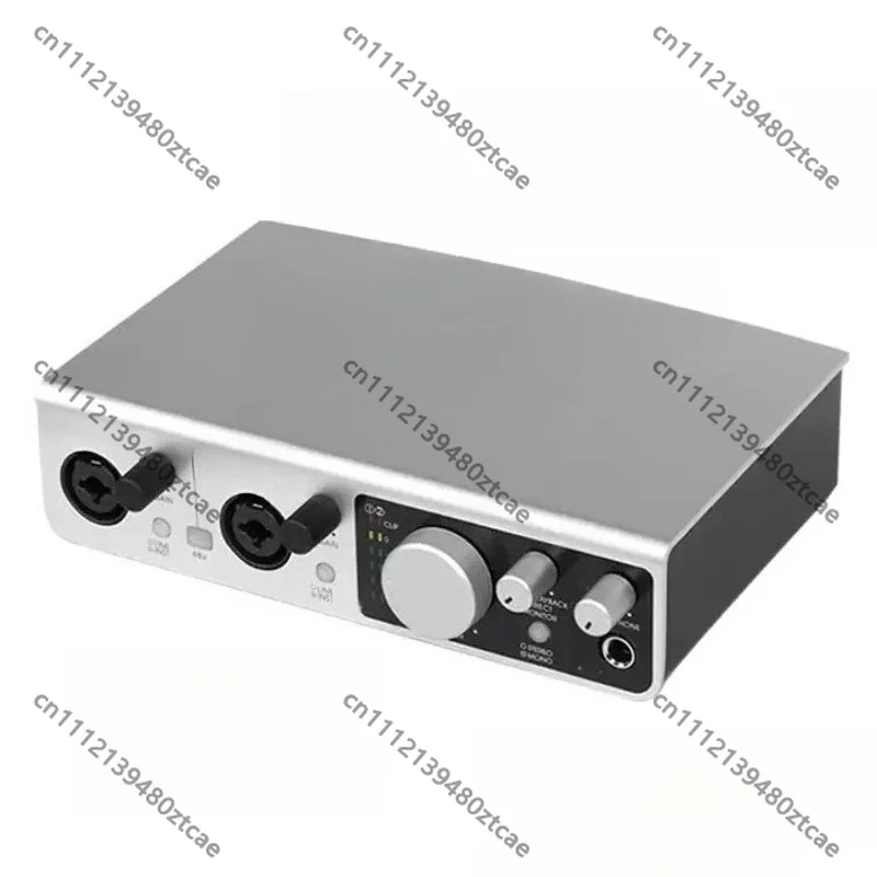 Professional External USB Sound Card For Recording, 2 In 2 Out Dual Channel Audio Interface For Music Arrangement