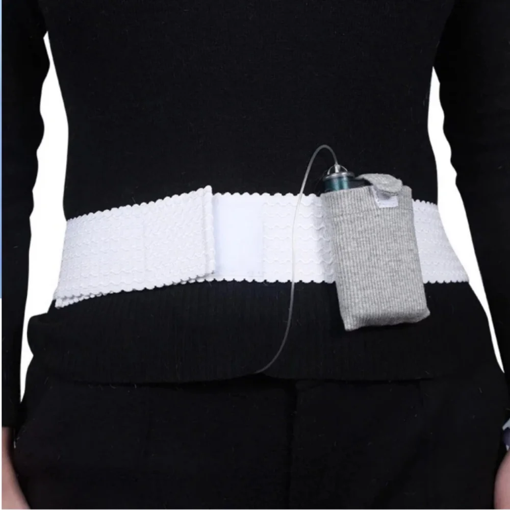 1-5pcs Diabetes Patients Supplies Insulin Pump Fixed Belt Insulin Pump Waist Bag Belt Breathable Elastic Type Belt with Pocket