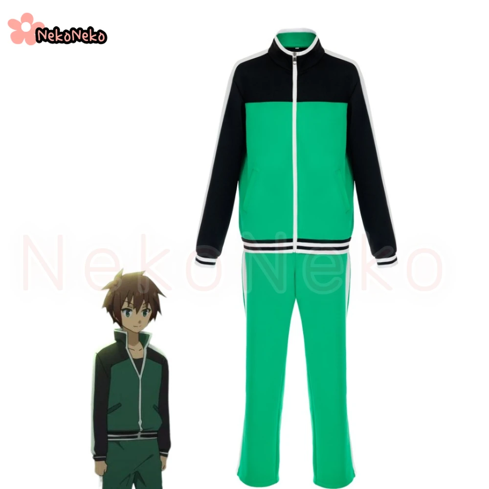 Unisex Anime Cosplay Satou Kazuma Cosplay Costume Wig Daily Halloween Con Uniforms view 2