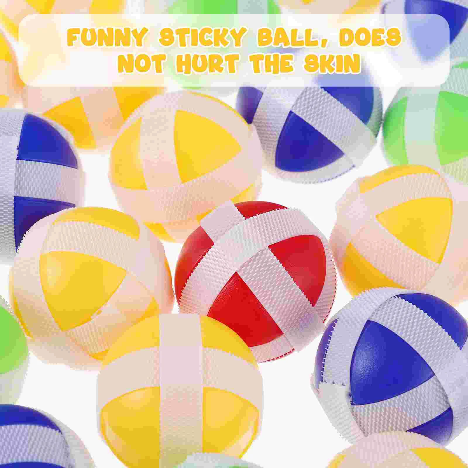 25 Pcs Board Sticky Ball Toy Child Children’s Toys Fabric Balls Plastic Party Favor