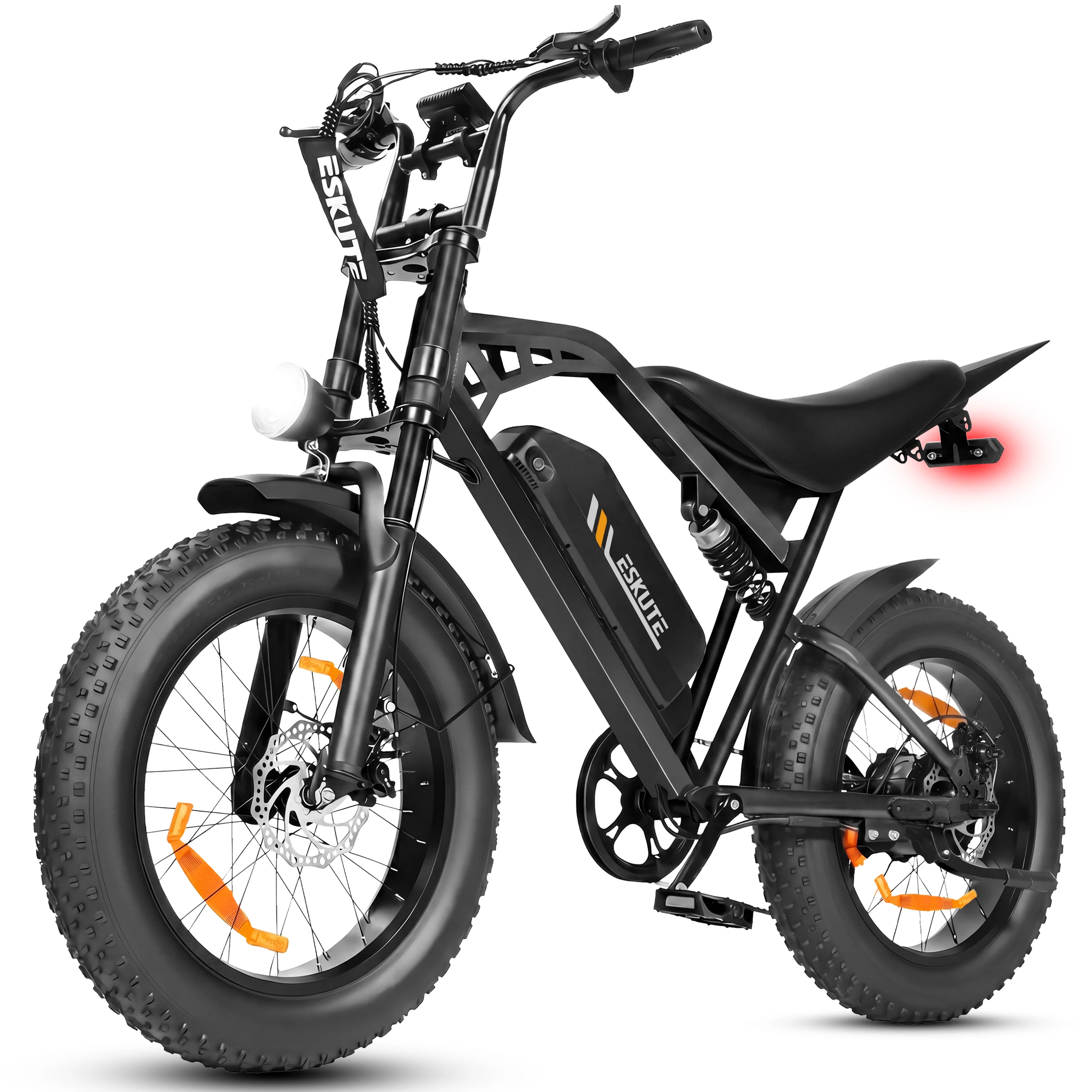 Bicicleta eléctrica Eskute V202, 48 V, 20,8 Ah, 250 W, 40 km/h, con neumáticos anchos, para uso en carretera, ciudad y montaña.