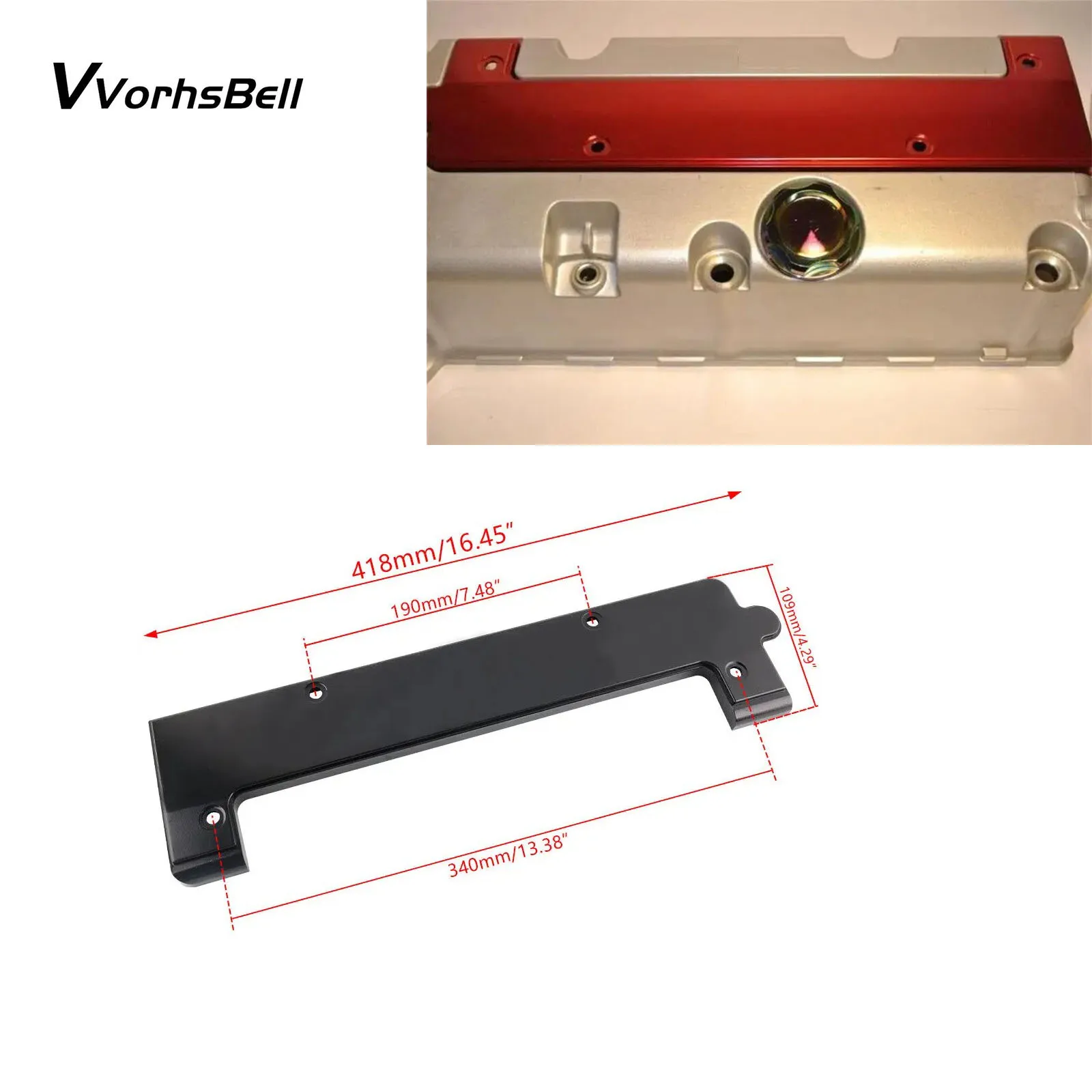 K Series Coil Pack Spark Plug Cover Aluminum For Honda K20 K24 VTEC DOHC