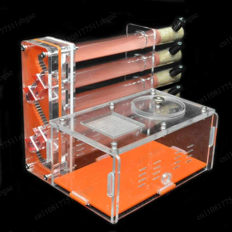 DIY Acrylic Ant House,5Pcs Gypsum Test‑Tube Nest with Feeding Area Pet Anthill for Queen Ant Breeding