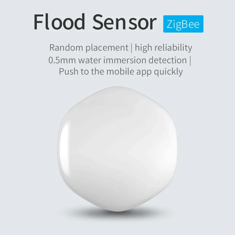 ZigBee TUYA Water Leak Detector Sensor Water Water Linkage Alarm Smart Life APP Remote Monitoring Flood Alert Overflow Security