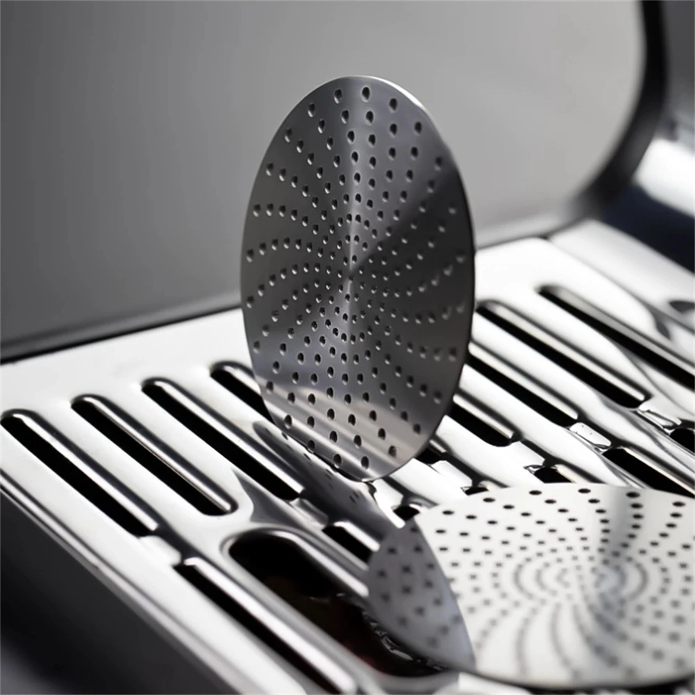 0 8mm Dual Layer Coffee Puck Screen for Portafilter Espresso Filter Screen to Maintain Clean Extraction and Prevent Channeling