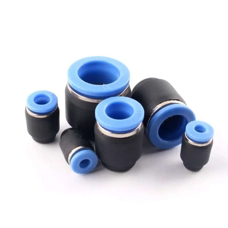 

1-50pcs/lot Pneumatic Connector Quick Plug Plastic Plug Pipe Plug PPF 4mm 6mm 8mm 10mm 12mm 14mm 16MM Air Hose Sealing Connector