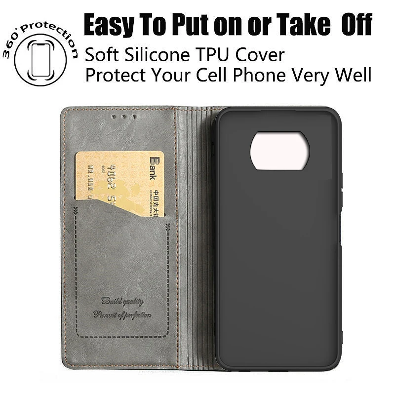 Case For Xiaomi Poco X3 NFC Case Poco X3 Pro Leather Book Flip Cover Etui Xiaomi Poco X3 GT Case PocoX3 X 3 PocoX3NFC X3Pro Capa