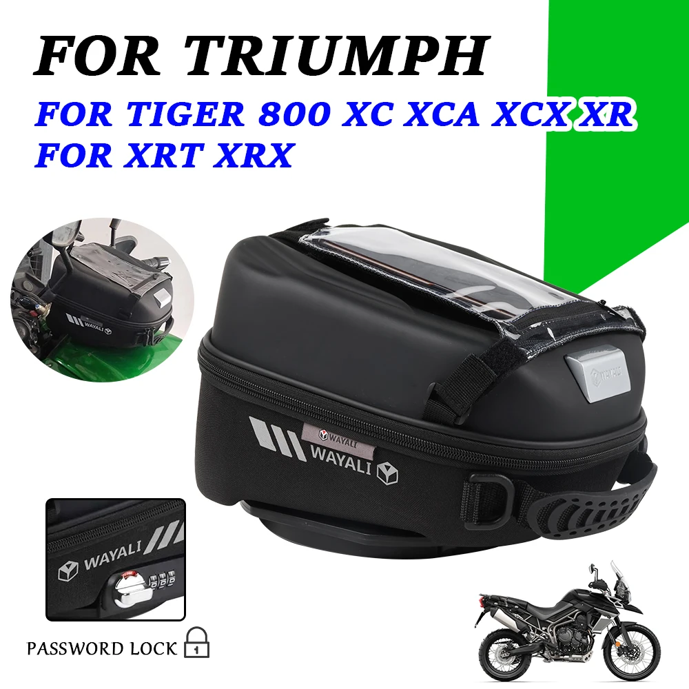 

For TRIUMPH Tiger800 Tiger 800 XC XCA XCX XR XRT XRX Accessories Travel Bag Fuel Tank Bag TankLock Storage Racing Bags