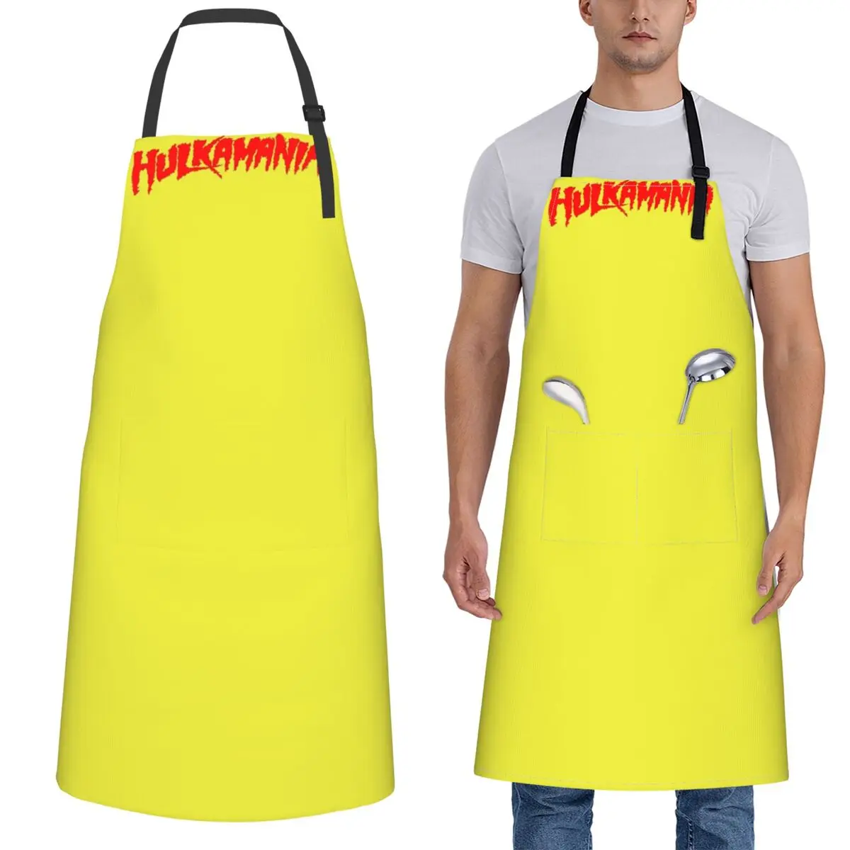 

Hulk Hogan Hulkamania Aprons Chef Cooking Baking Tablier Waterproof Bib Kitchen Cleaning Pinafore for Women Men Painting