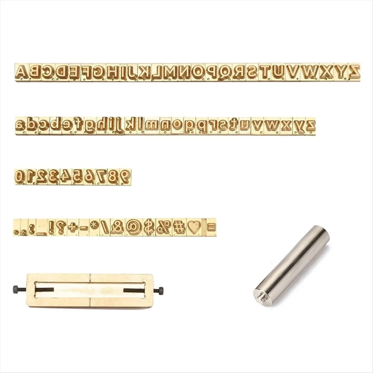 X16A Hot 83PCS Brass Stamping Tools Flexible Letters Numbers Alphabets Symbols Characters Molds Leather Metal Stamping Tools