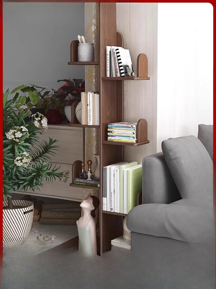 

Cactus bookshelf Solid wood floor Internet celebrity living room Home simple creative children's picture book Bedroom multi-laye