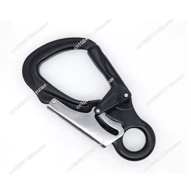 Carabiner Clip, Double Locking Snap Hook, 35kN Strength High Strength Self Locking Carabiner for Hiking Rock Climbing Outdoor