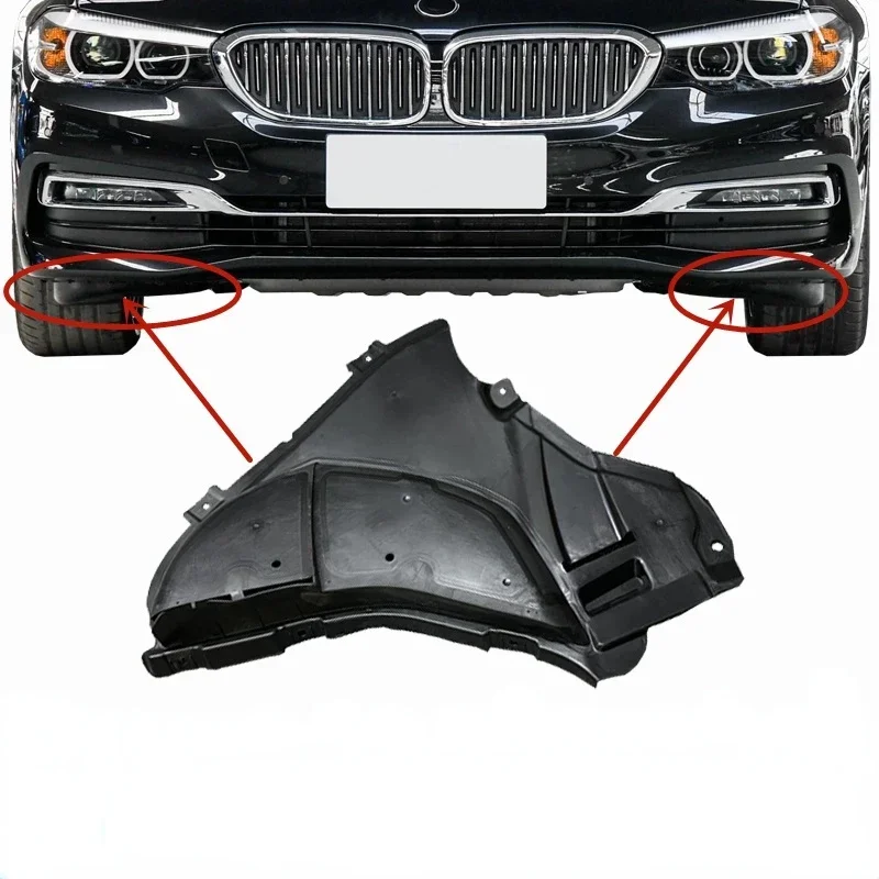 Fender Liner Extension Bumper Cover Bottom Front Right/ Left For BMW G38 525i 530i 540i xDrive G30 51757340743 51757340744