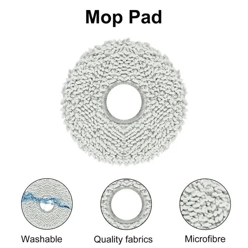 ABGH-Accessories For ECOVACS DEEBOT T30 Omni / T30 PRO Omni Robot Vacuum Cleaner Side Brush Hepa Filter Mop Cloth