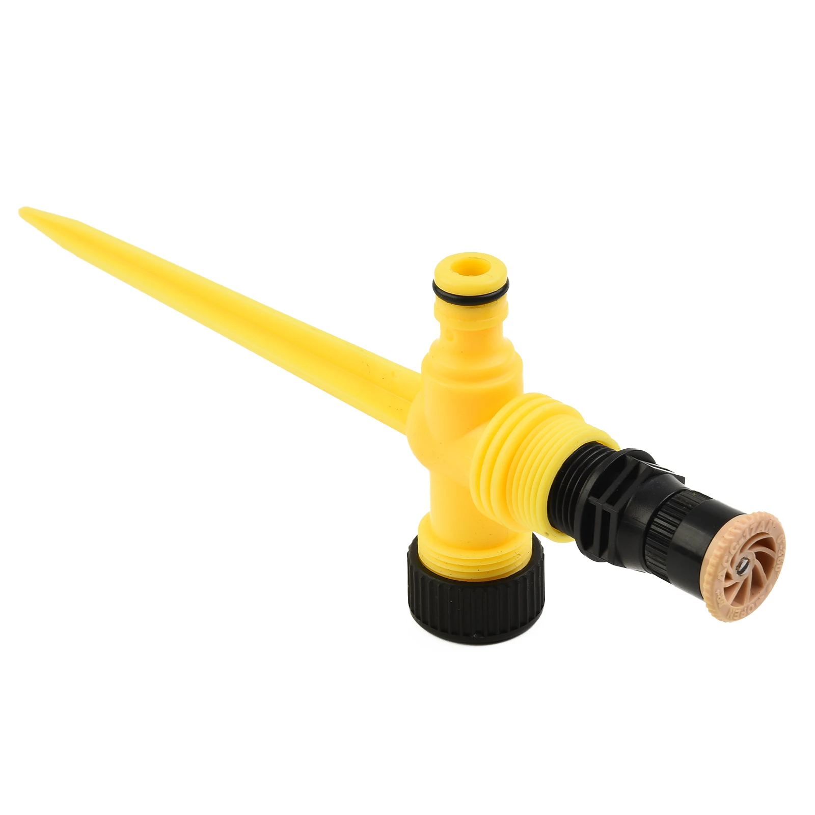 

Lawn Sprinkler Irrigation System 265X105X25mm 360°Rotation ABS Plastic DN15 PVC Single Nozzle + Series Brand New