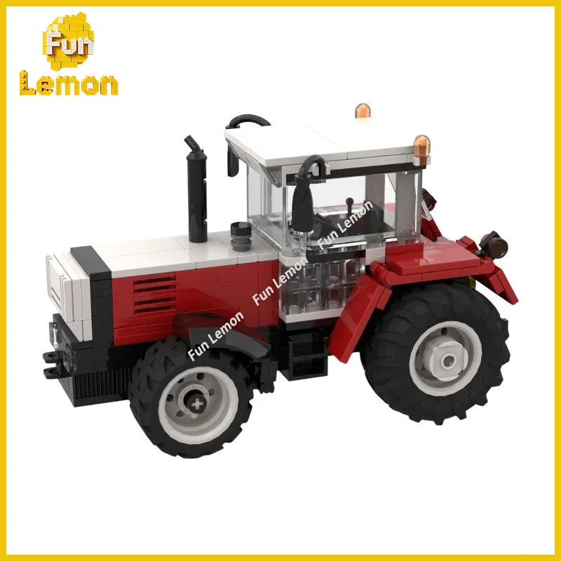 

299PCS Retro Farming Tractor Car MOC Bricks Farm Machinery Model Exquisite Craft Desktop Showcase Collectible Present