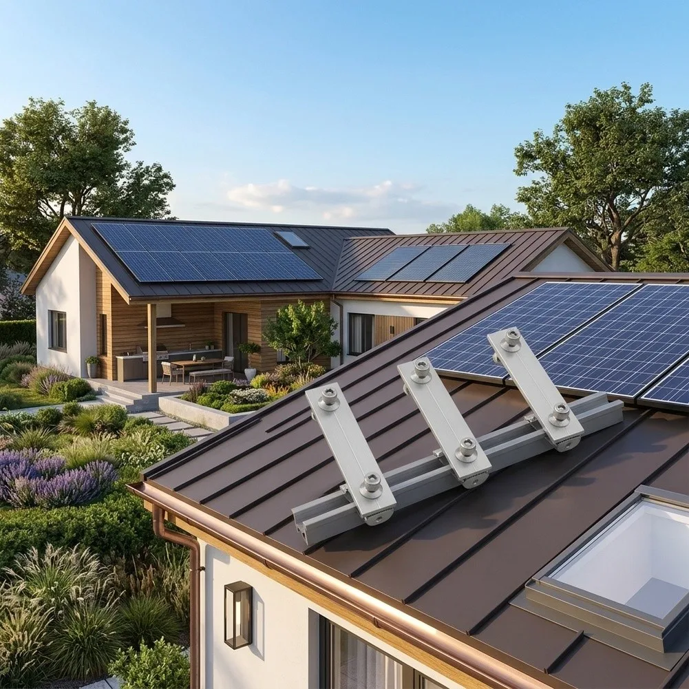 4pcs for solar Rail Joiner Block for Photovoltaic Systems Fits Rail Sizes 0-1cm Quick Install Lightweight Aluminum Design