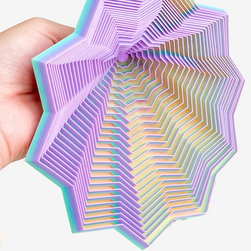 ثلاثية الأبعاد مطبوعة الحسية تململ مسدس كسورية ستار إصبع الدورية دوامة مكافحة الإجهاد لعبة لتخفيف الضغط سطح المكتب برج الفجل