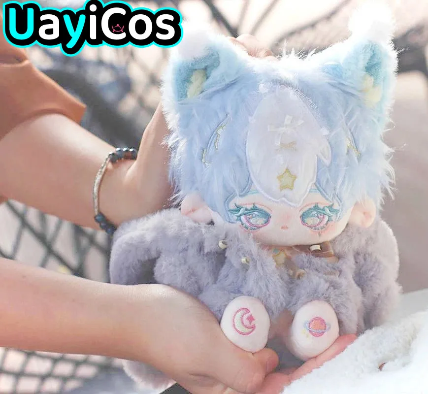 

Anime No attributes Bi Luo Xing Blue Star Monster Stuffed 20cm Cute Plushie Cotton Plush Pillow Doll Body Cosplay Toy For Kids G