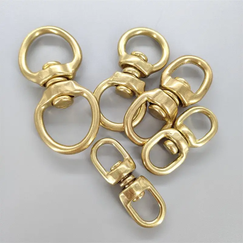 1piece Solid Brass Swivel Eye Rotating Connector \