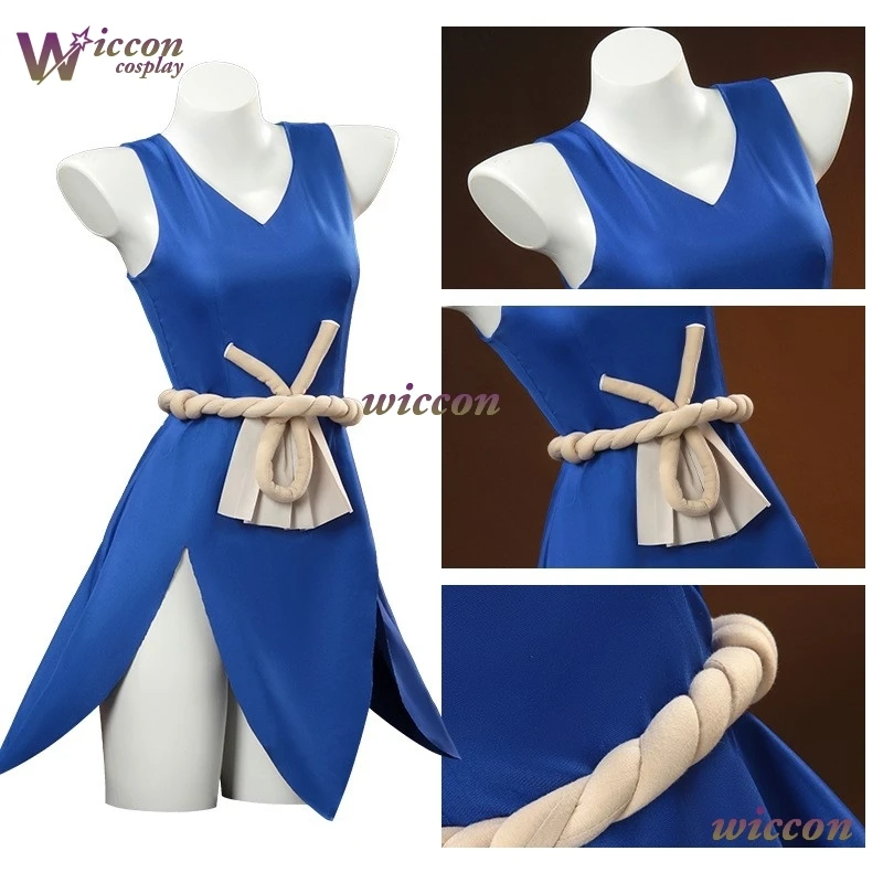 Cos C ‌ ‌ ‌ ‌ ‌ DrAnime Stone Kohaku-vestidos de Cosplay, peluca ámbar, disfraces de Carnaval y Halloween, Disfraz para Mujer, disfraz de Halloween