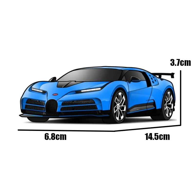 JKM 1:32 Bugatti EB110 Centodieci Diecasts & Toy Vehicles Metal Car Model Shock absorber Sound Light Collection Car Toys Gift