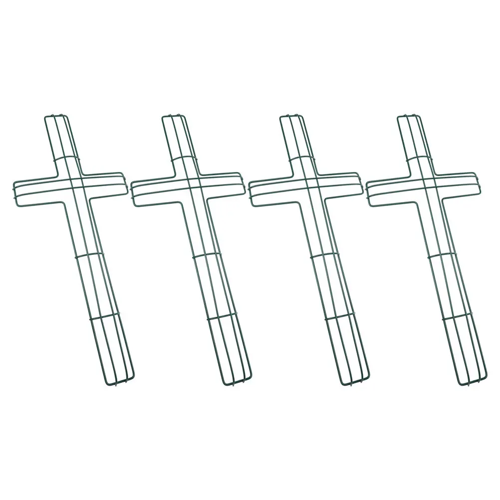 

4Pcs Flower Wreath Frame Shaped Metal Wreath Form for DIY Floral Decor Hanging Holiday Party Garden Wedding