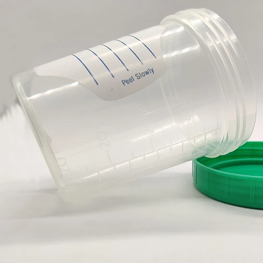 Plastic disposable sterile urine specimen container 100 120ml