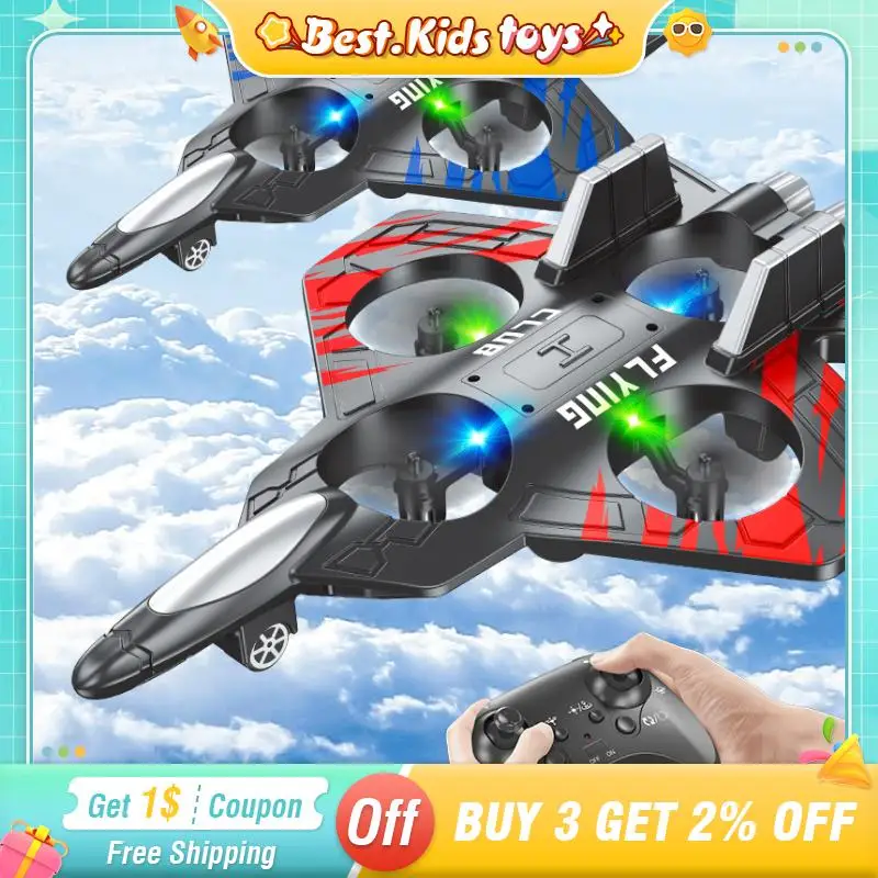 

Радиоуправляемый пенопластовый трюк-самолет CZ01, дрон с дистанционным управлением, светодиодные фонари, подвесной полета-истребитель с фиксированной высотой, детские игрушки, игры на открытом воздухе