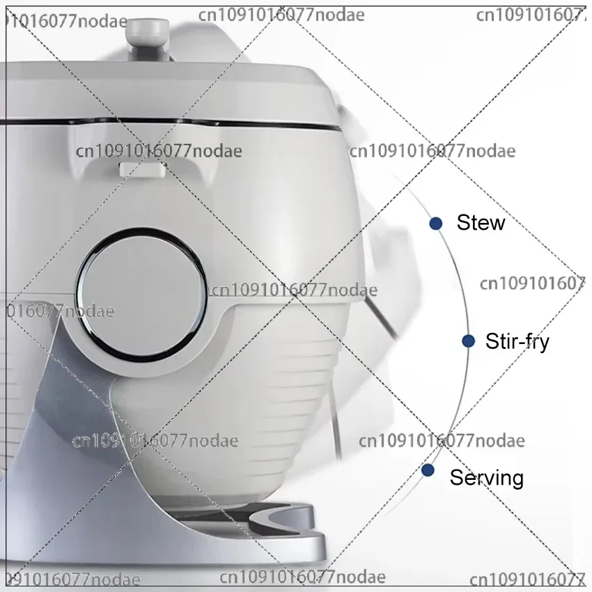 6L Multi Cooker Full Automatic Intelligent Cooker Stir Frying Cooking Machine Non-stick Cooking Wok Pot Touch Panel Cooker Robot