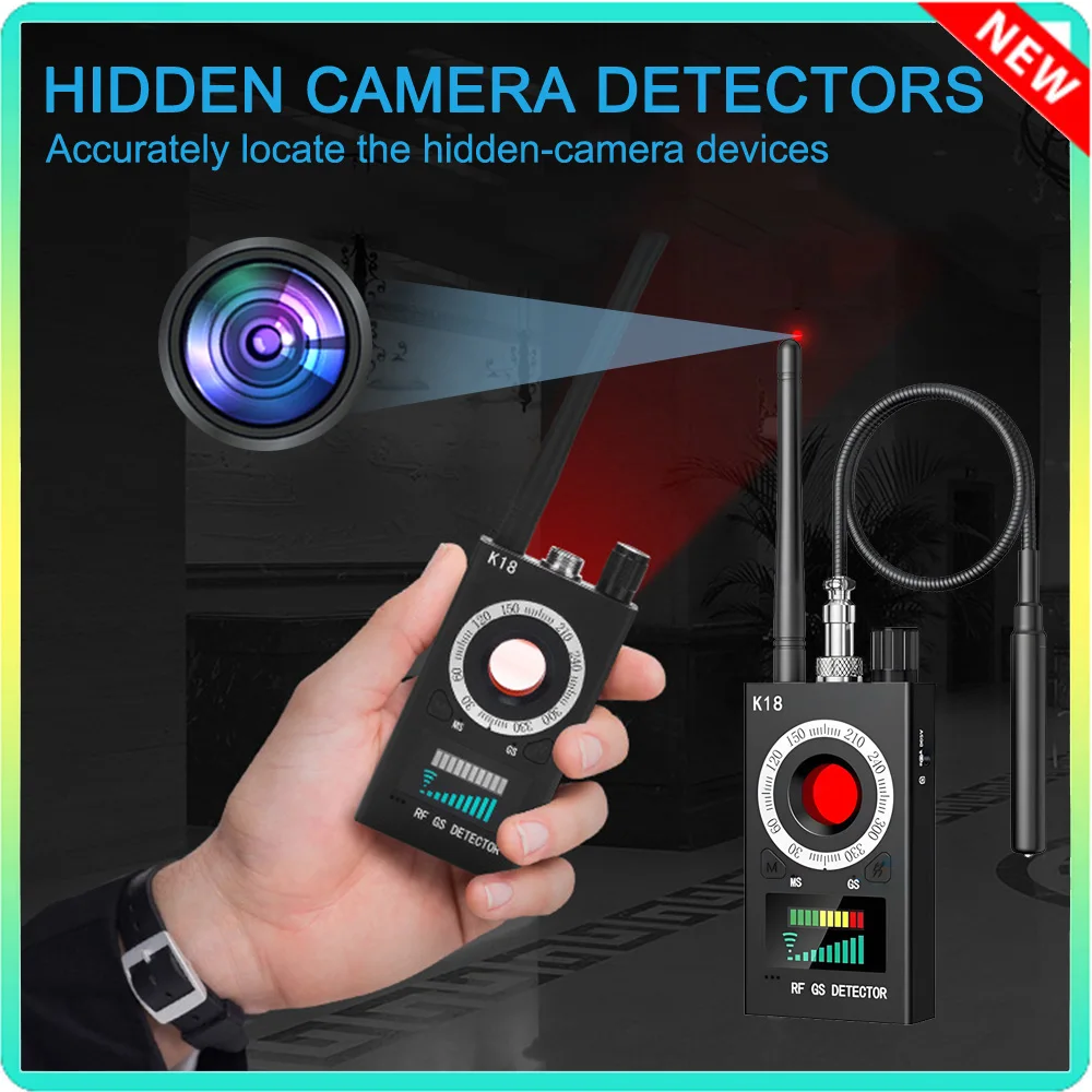 Detector K18, inspección de localizador anti GPS de hotel, dispositivo antiescucha, detección anticámara, productos de seguridad para habitación