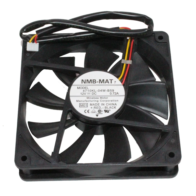 New and original 4710KL-04W-B59 12cm 120mm 12025 DC 12V 0.72A Double ball bearing large air volume cooling fan