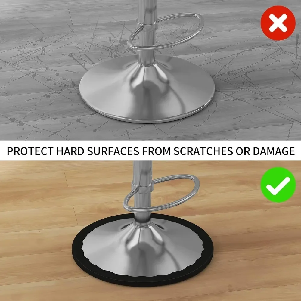 2PCS Bar Stools Leg Protectors Ring Stretchable Silicone Non-Slip Chair Leg Protector Chair Footrest Bottom Pads Protect Floor