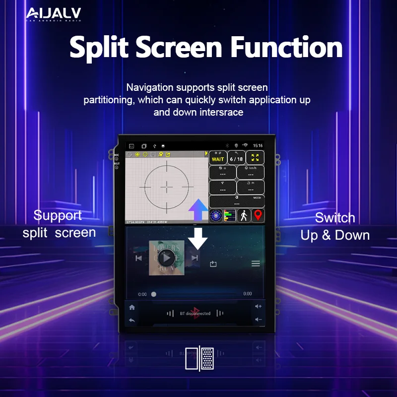 

Universal Android 9.7 Inch Tesla Style WIFI Vertical Touch Screen Car Modified Autoradio All In One Navigation Car GPS Radio