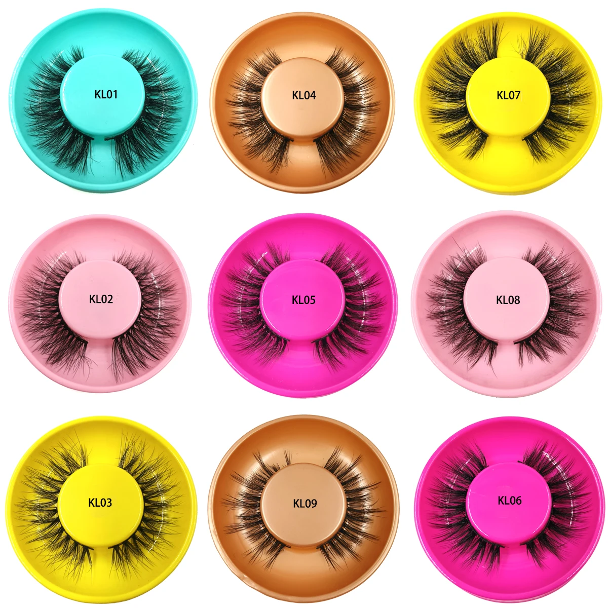 5/10/30/50 Pairs False Eyelashes Mixed Style Natural Slender Cross CurlingFluffy Reusable Self Adhesive In Bulk Eyelashes