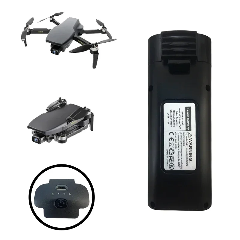 7.4V 3000Mah V168 GPS Brushless RC Drone Battery/Propeller V168 GPS Drone Battery V168 PRO MAX Drone Battery