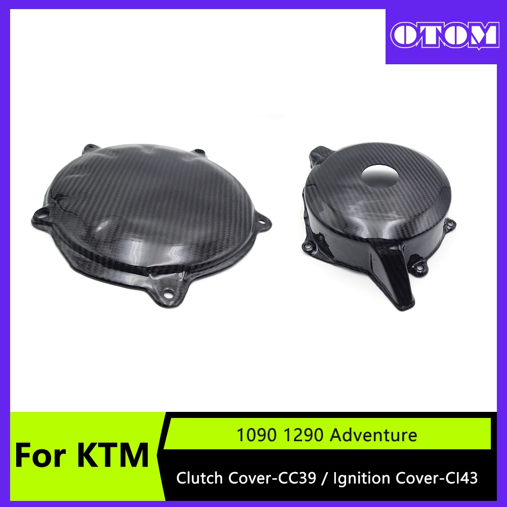 

Motorcycle Carbon Fiber Ignition Clutch Cover Magnetic Motor Stator Guard For KTM Adventure Super Duke GT Brabus 1090 1190 1290