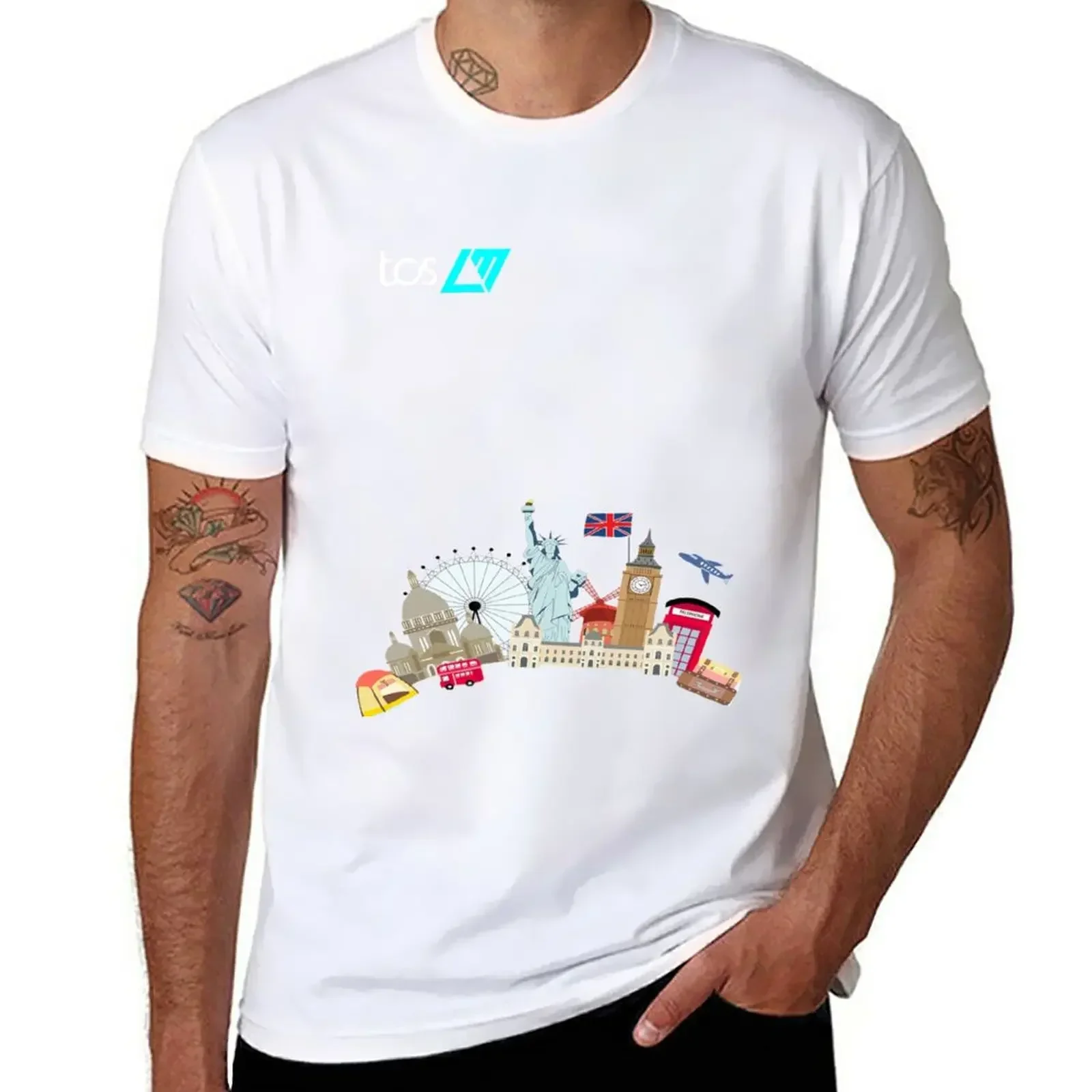 korean fashion kawaii clothes Aesthetic clothing Short sleeve tee men London Marathon 2023 T-Shirt  oversized t shirt