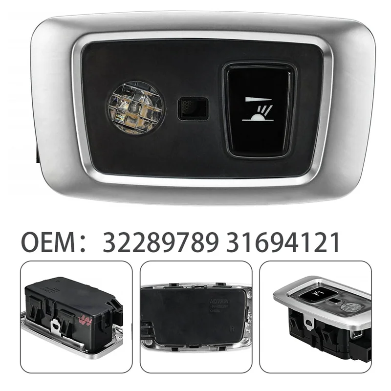 A90Q-Car القراءة مصباح قبة ضوء قطع غيار السيارات لفولفو XC90(16-) XC60(18-) أرقام الجزء 32289789 32289790 #4