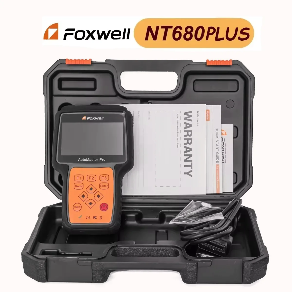 Foxwell NT680 Plus WIFI All Systems OBD2 Auto Car Diagnostic Scanner Automaster Pro Update Replacement NT680 Pro
