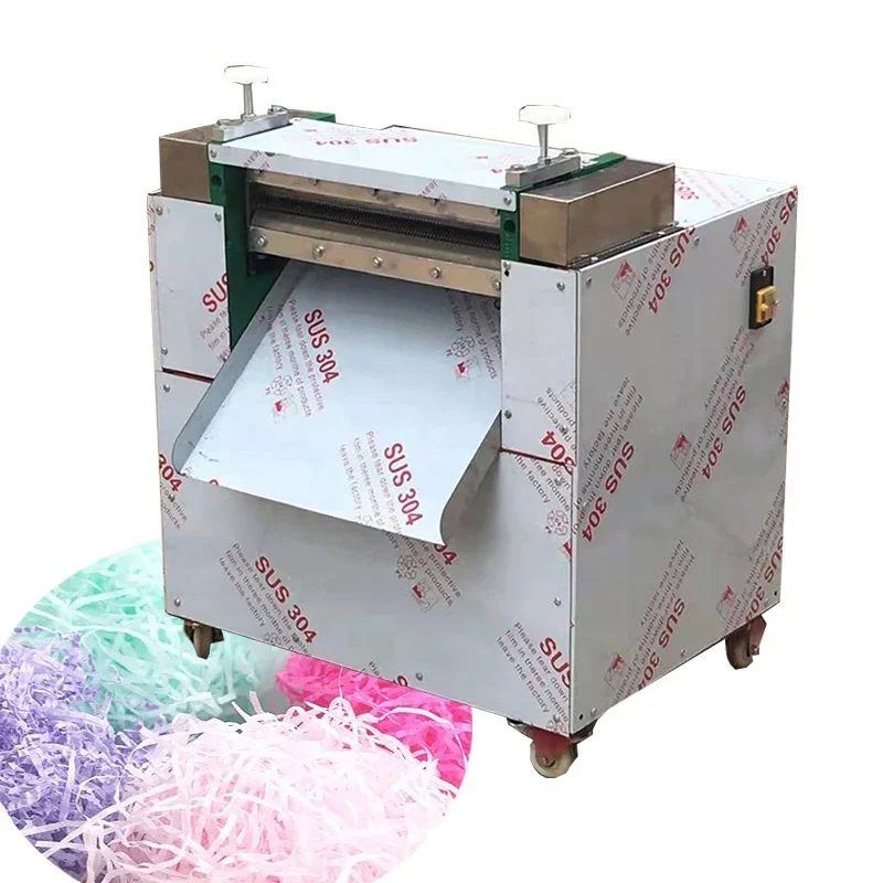 Crinkle Cut Kraft Paper Shred Filler Tissue Paper Shredder Machine Industrial