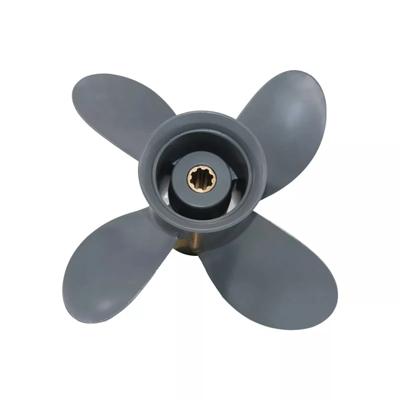 

Boat Outboard Propeller 9 1/4X11 58134-ZV4-011AH For Honda Aluminum 8HP-20HP 8 Tooth 4 Blades