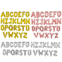 16 Inch Foil Letter Balloons A-Z Alphabet Balloon Figures Happy Birthday Wedding Decorations Adult Name Balloons