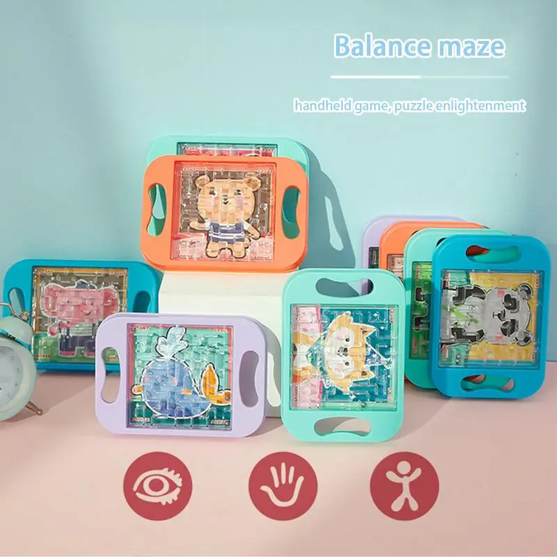 حبة التوازن لغز مجلس لعبة يده التوازن متاهة الدماغ دعابة التعليمية حفلة تفضل الاطفال المراهقين النشاط مجلس ل