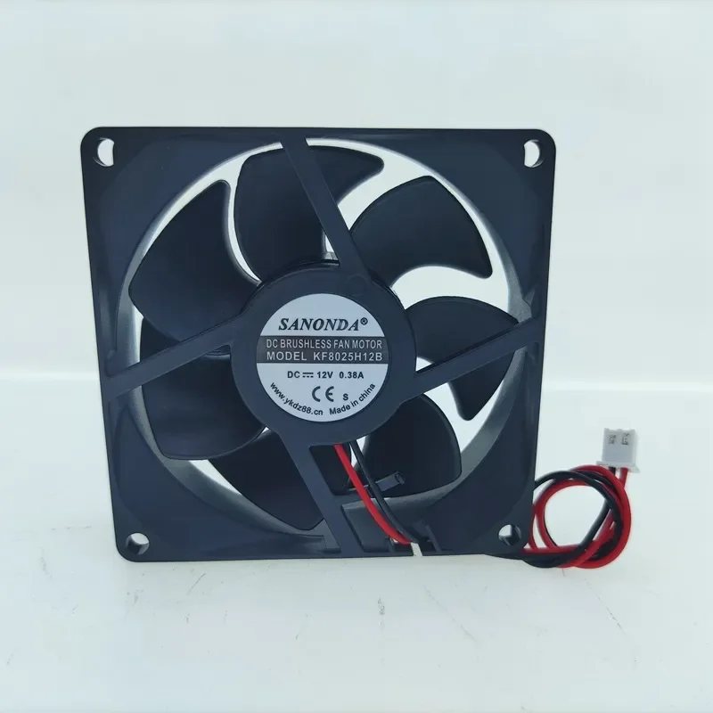 8cm Lighting Cooling Fan for Cabinet 12V 0.38A for Heater Dryer Power Amplifier Audio Equipment
