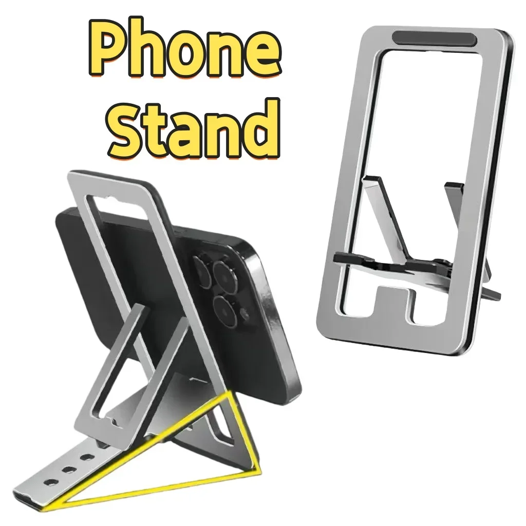 

Card-Style Foldable Portable Aluminum Alloy Stand, Universal for Phones & Tablets